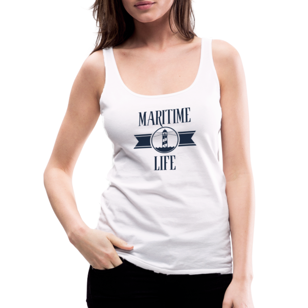 Frauen Premium Tank Top - Maritime Life - weiß