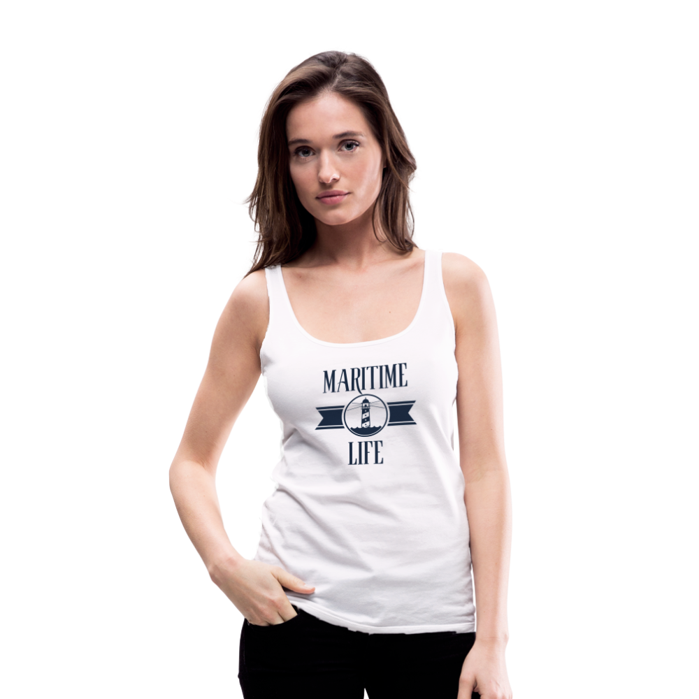 Frauen Premium Tank Top - Maritime Life - weiß