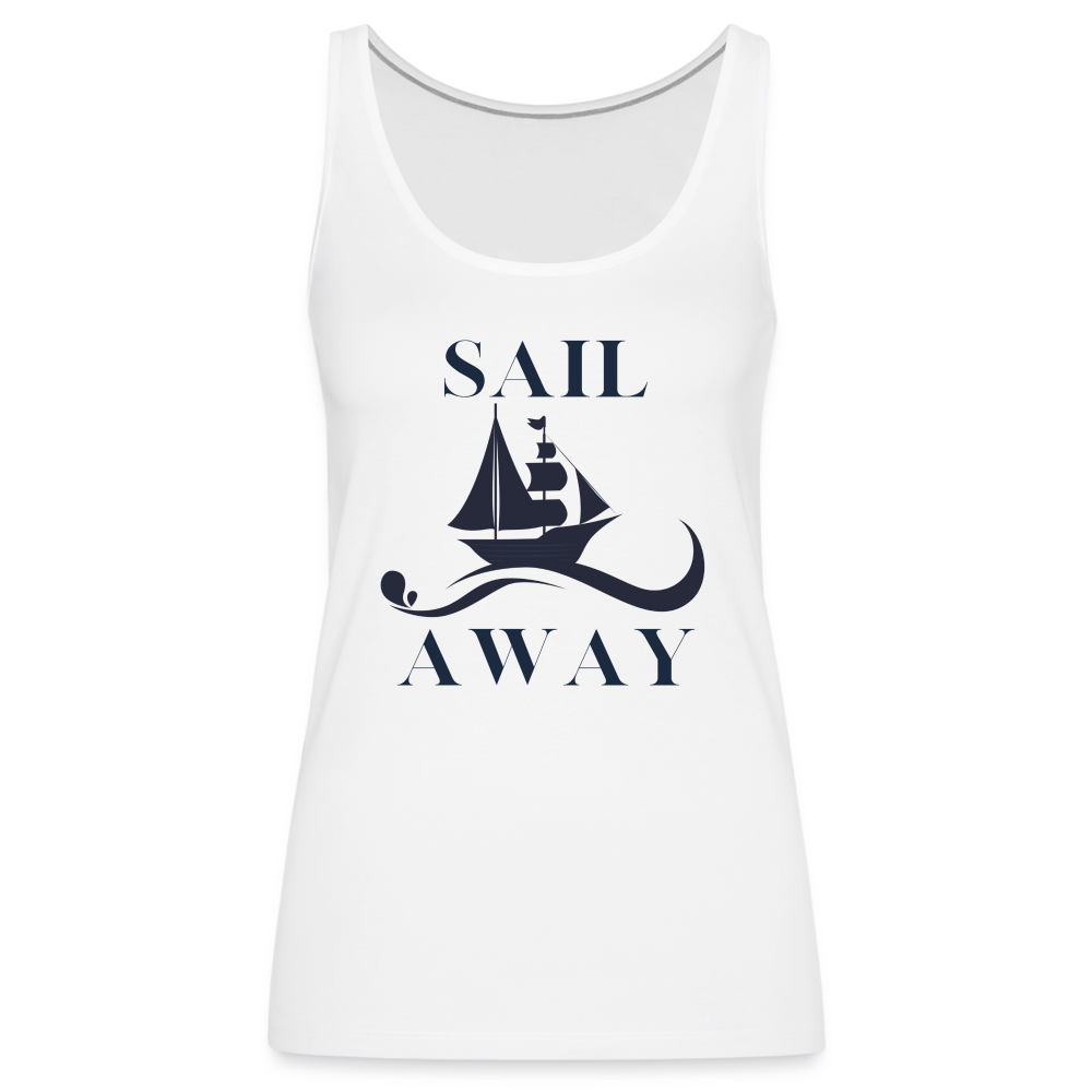 Frauen Premium Tank Top - Sail away - weiß