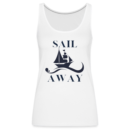 Frauen Premium Tank Top - Sail away - weiß