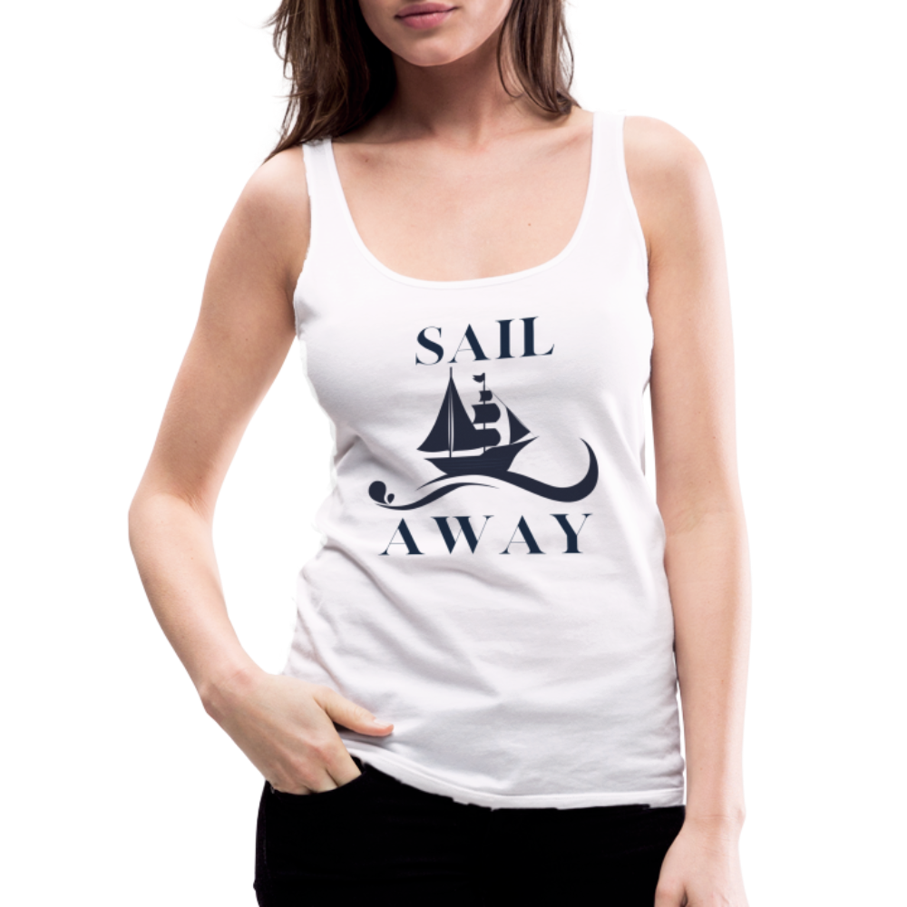 Frauen Premium Tank Top - Sail away - weiß