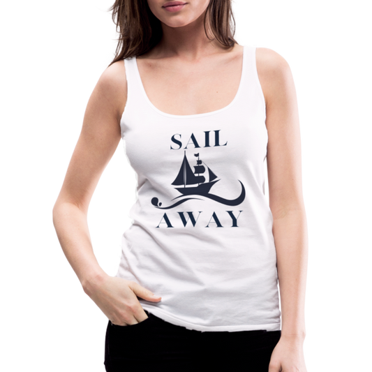 Frauen Premium Tank Top - Sail away - weiß