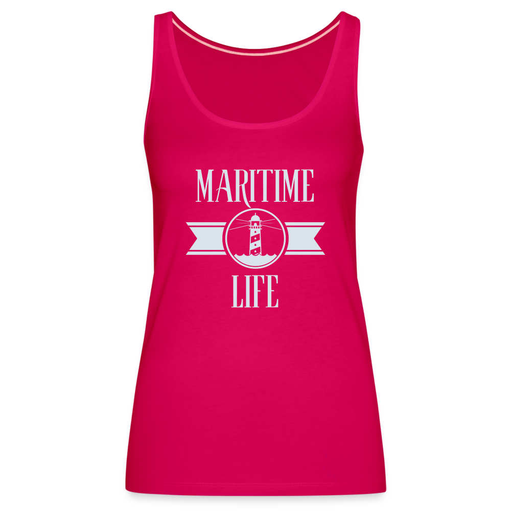 Frauen Premium Tank Top - Maritime Life light - dunkles Pink