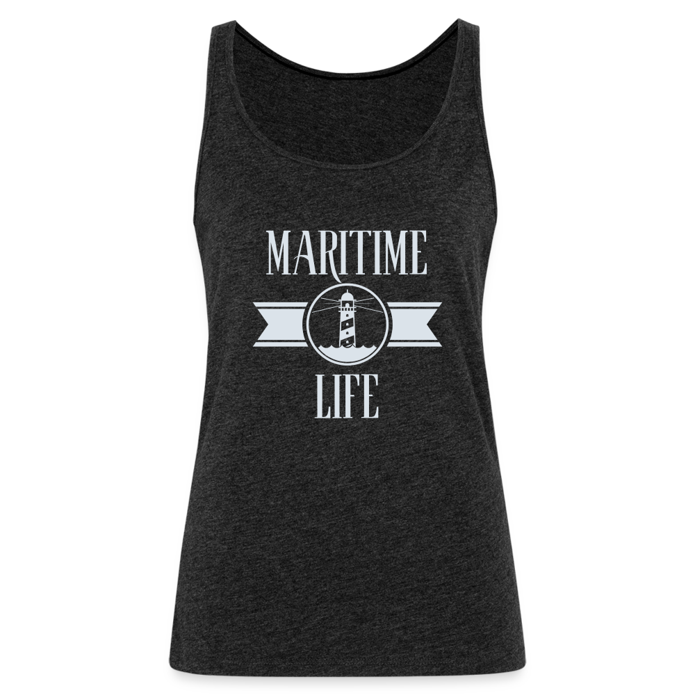 Frauen Premium Tank Top - Maritime Life light - Anthrazit