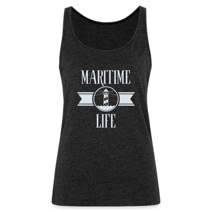 Frauen Premium Tank Top - Maritime Life light - Anthrazit