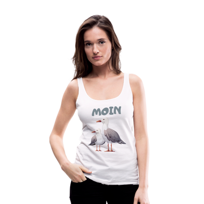 Frauen Premium Tank Top - Moin Möwen - weiß