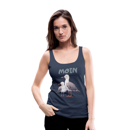 Frauen Premium Tank Top - Moin Möwen - Navy