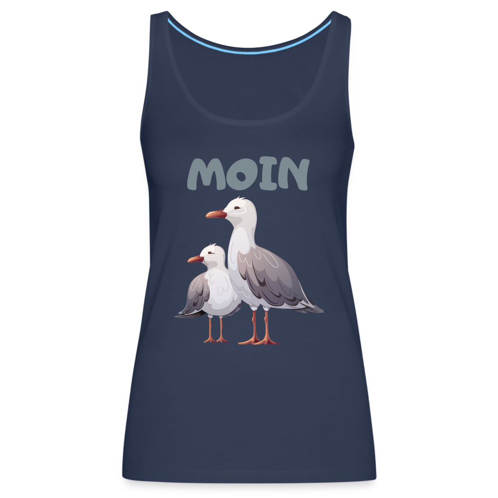 Frauen Premium Tank Top - Moin Möwen - Navy