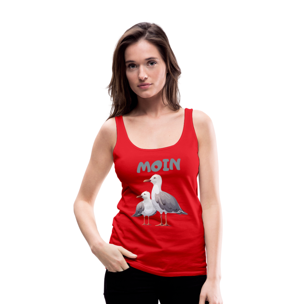 Frauen Premium Tank Top - Moin Möwen - Rot