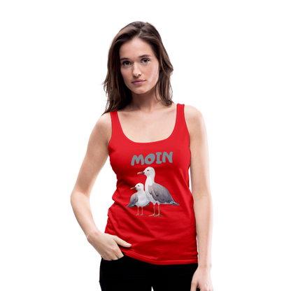 Frauen Premium Tank Top - Moin Möwen - Rot