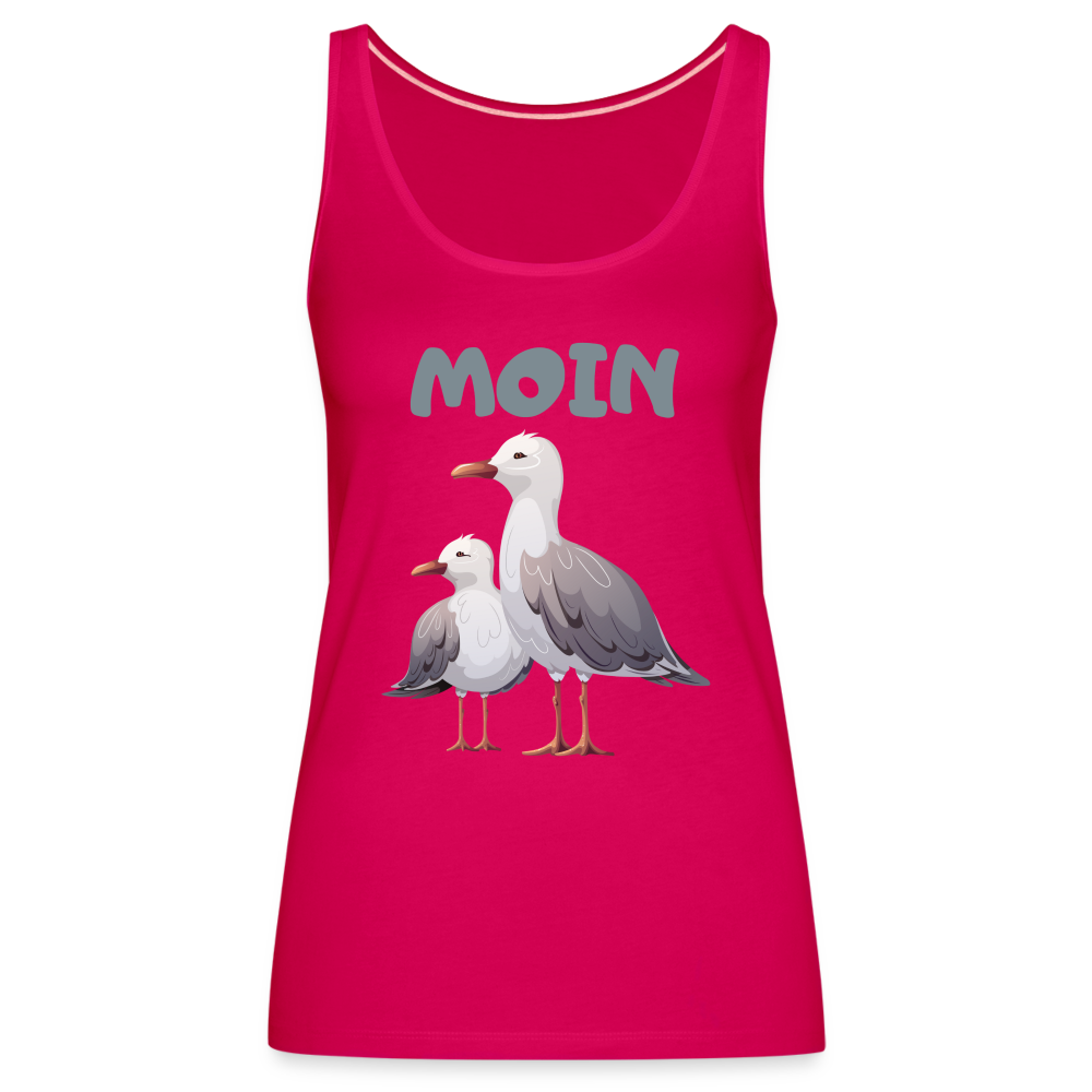 Frauen Premium Tank Top - Moin Möwen - dunkles Pink