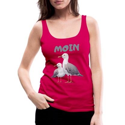 Frauen Premium Tank Top - Moin Möwen - dunkles Pink