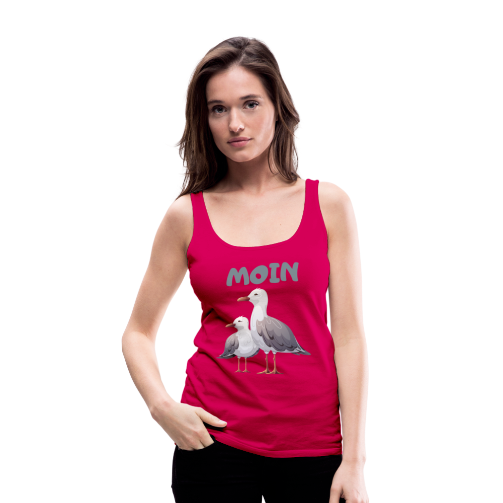 Frauen Premium Tank Top - Moin Möwen - dunkles Pink