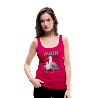 Frauen Premium Tank Top - Moin Möwen - dunkles Pink