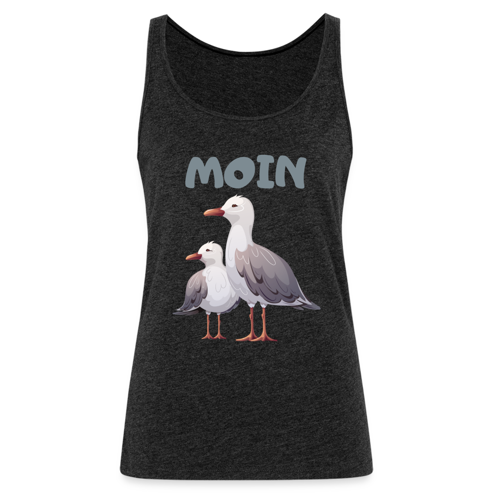 Frauen Premium Tank Top - Moin Möwen - Anthrazit