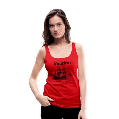 Frauen Premium Tank Top - Nautical Ocean Spirit - Rot