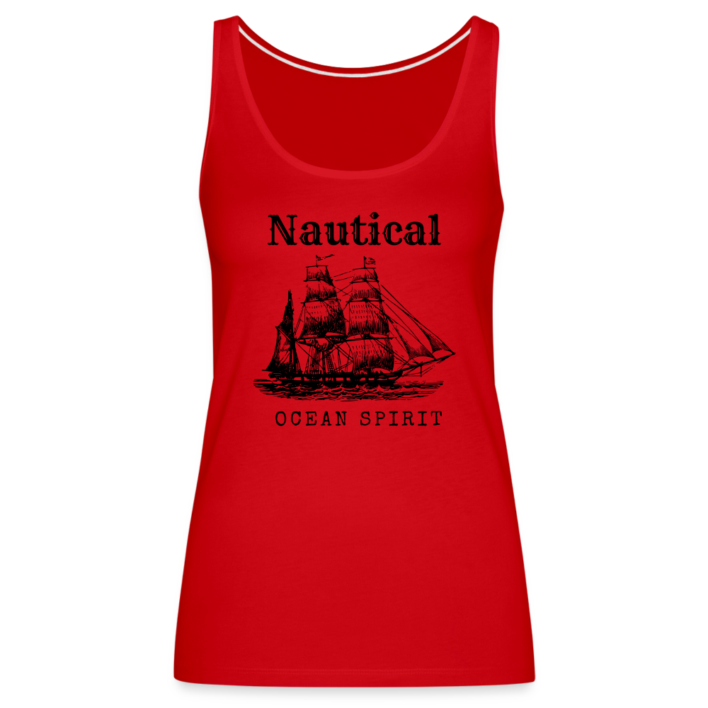 Frauen Premium Tank Top - Nautical Ocean Spirit - Rot