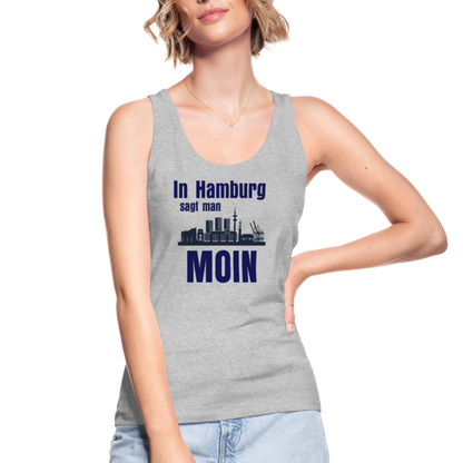 Frauen Bio Tank Top von Stanley & Stella - In Hamburg sagt man MOIN - Grau meliert