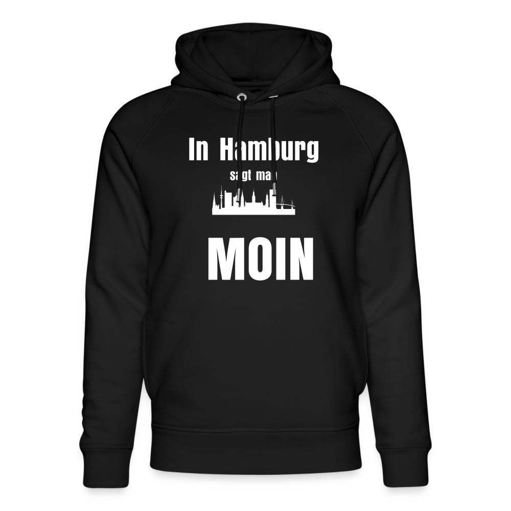 Unisex Bio-Hoodie von Stanley & Stella - In Hamburg sagt man MOIN - Schwarz