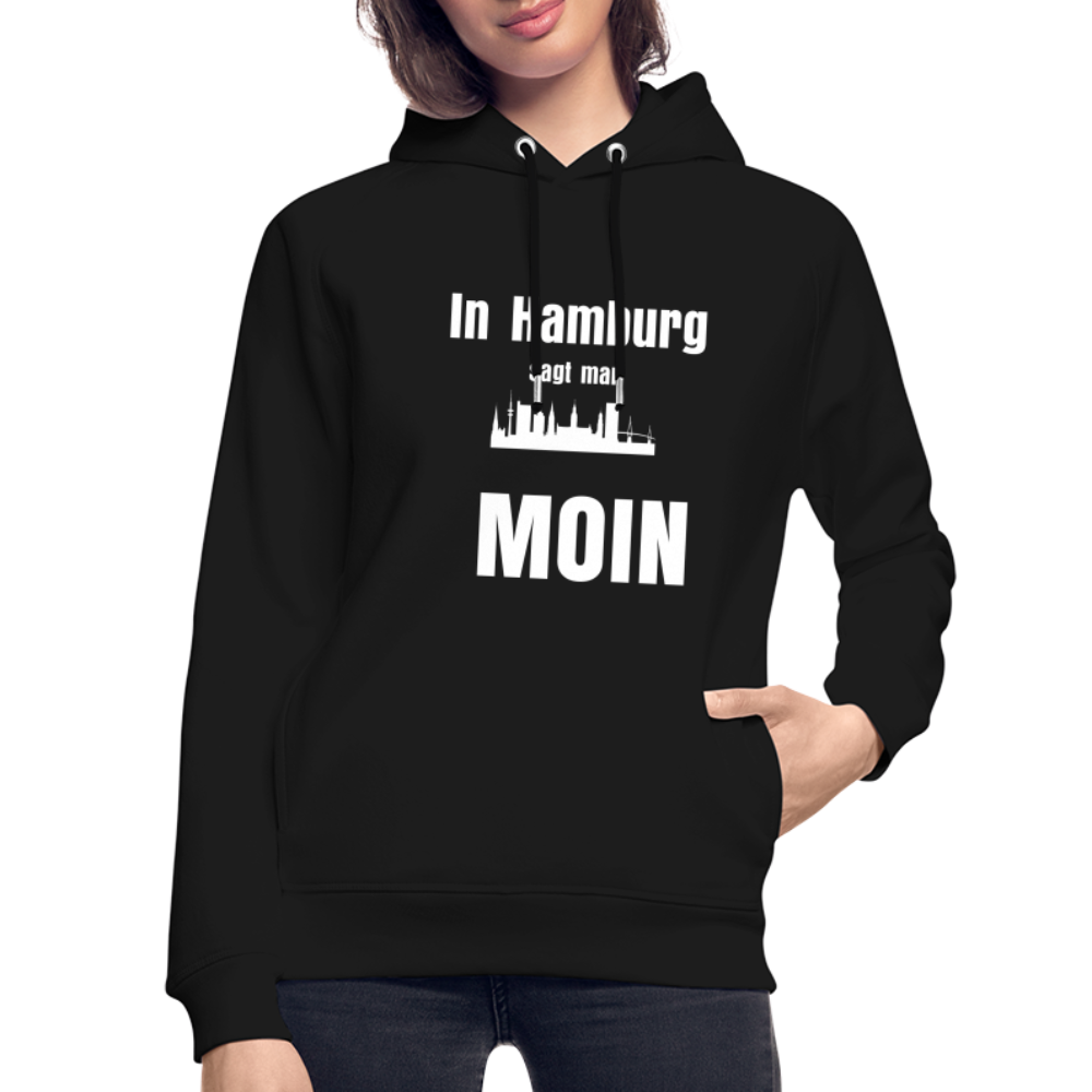 Unisex Bio-Hoodie von Stanley & Stella - In Hamburg sagt man MOIN - Schwarz