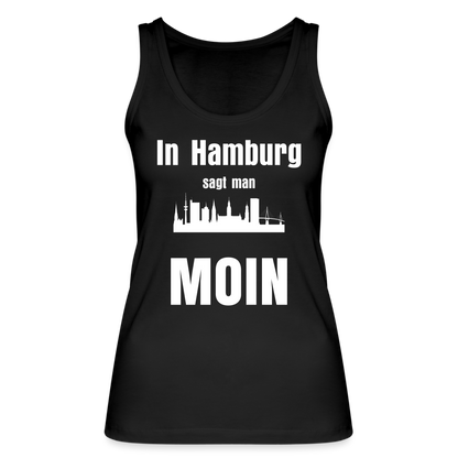 Frauen Bio Tank Top von Stanley & Stella - In Hamburg sagt man MOIN - Schwarz