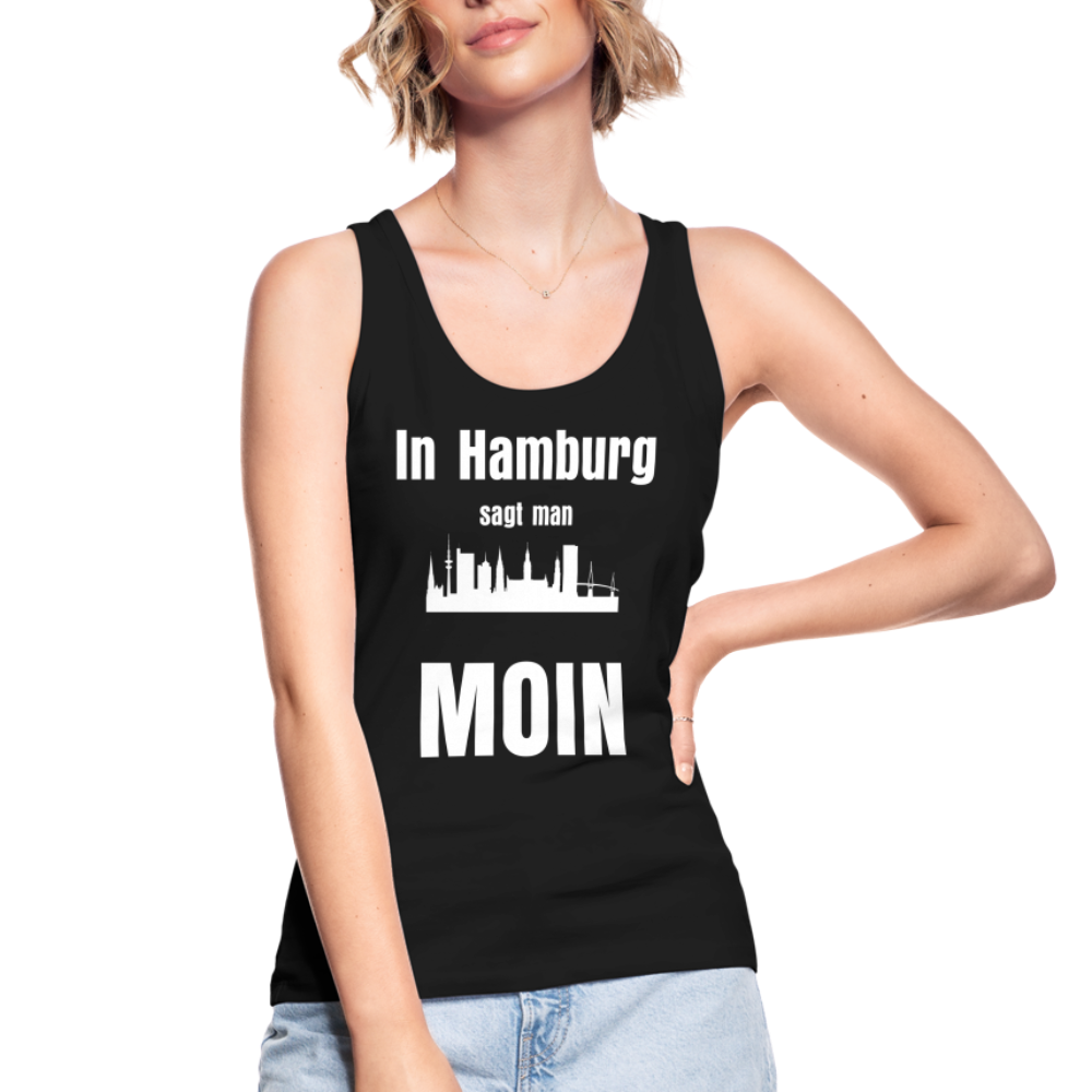 Frauen Bio Tank Top von Stanley & Stella - In Hamburg sagt man MOIN - Schwarz