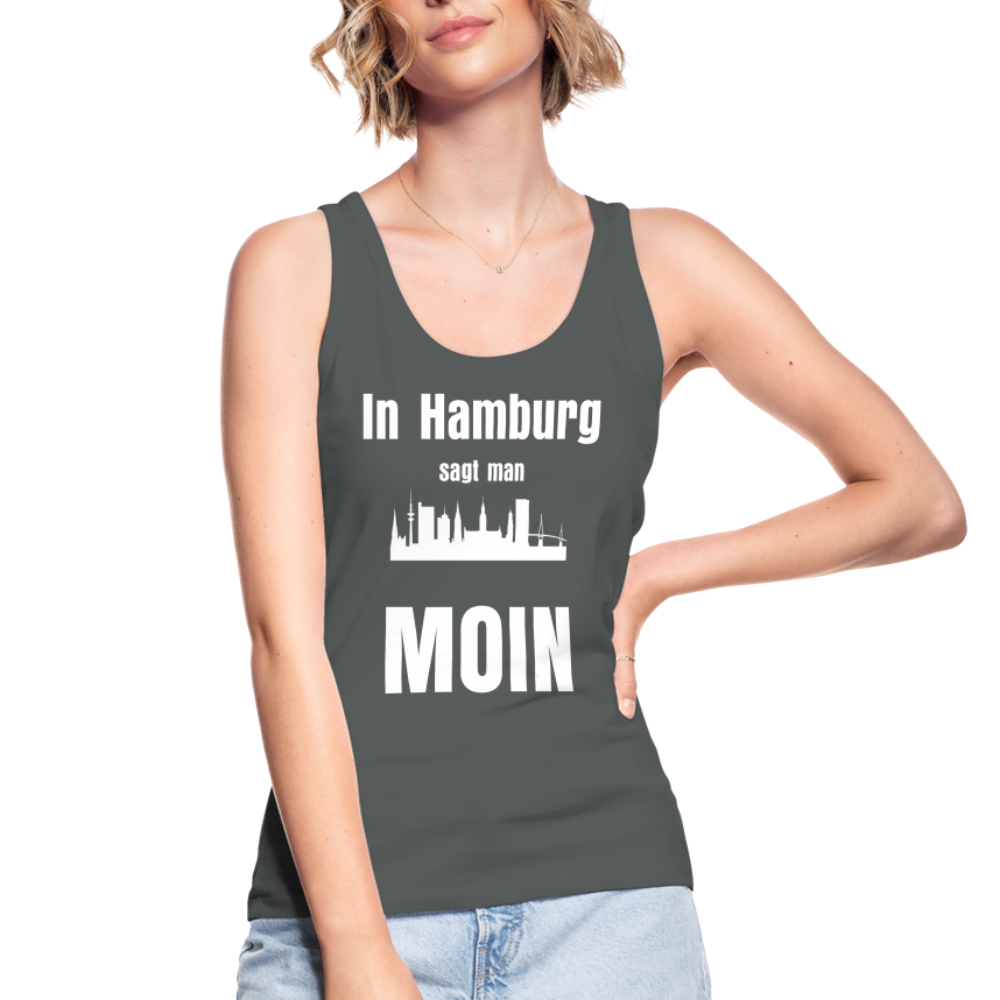 Frauen Bio Tank Top von Stanley & Stella - In Hamburg sagt man MOIN - Anthrazit