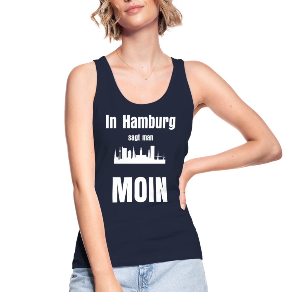 Frauen Bio Tank Top von Stanley & Stella - In Hamburg sagt man MOIN - Navy