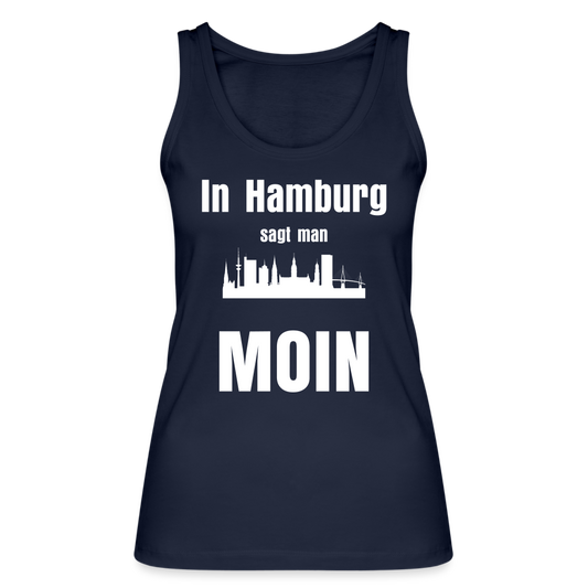 Frauen Bio Tank Top von Stanley & Stella - In Hamburg sagt man MOIN - Navy