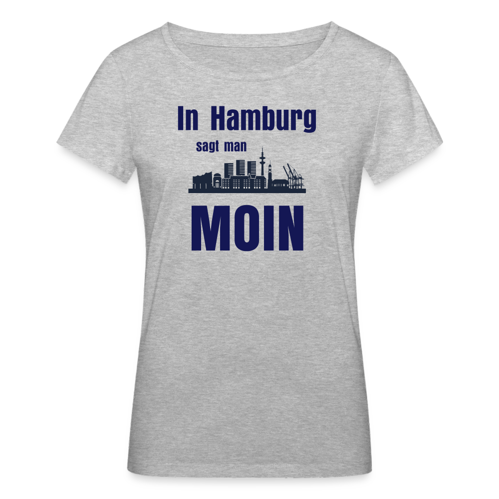 Frauen Bio-T-Shirt von Stanley & Stella - In Hamburg sagt man MOIN - Grau meliert