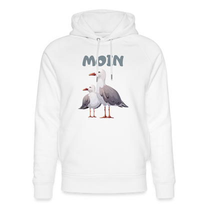 Unisex Bio-Hoodie von Stanley & Stella - Moin Möwen - weiß