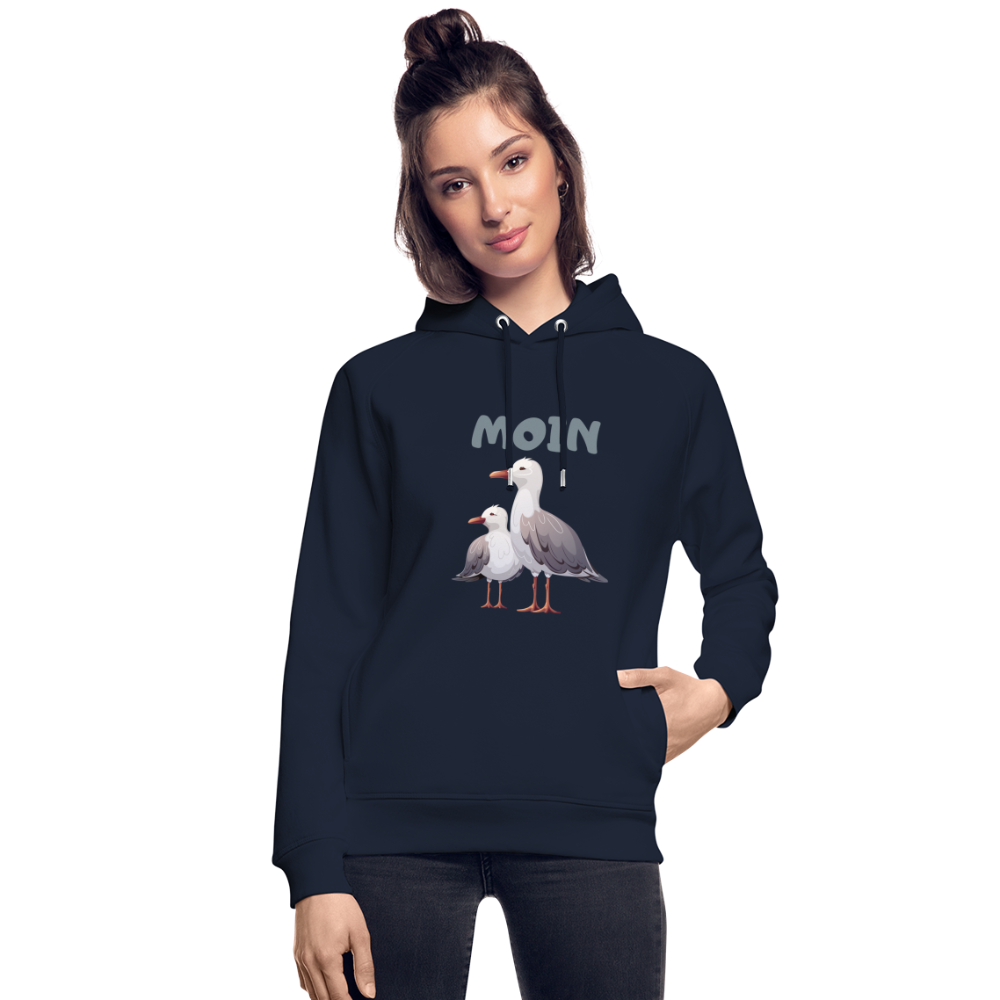 Unisex Bio-Hoodie von Stanley & Stella - Moin Möwen - Navy