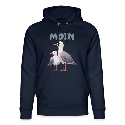 Unisex Bio-Hoodie von Stanley & Stella - Moin Möwen - Navy