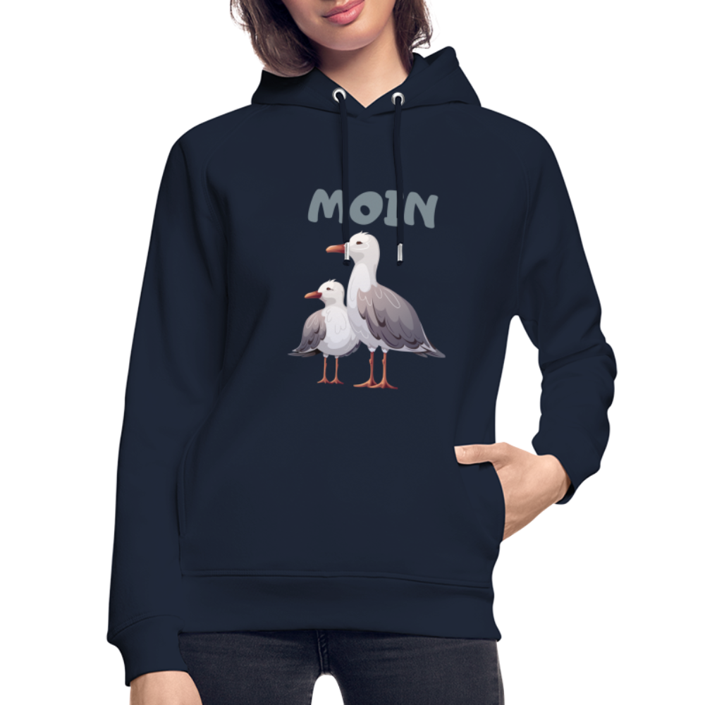 Unisex Bio-Hoodie von Stanley & Stella - Moin Möwen - Navy