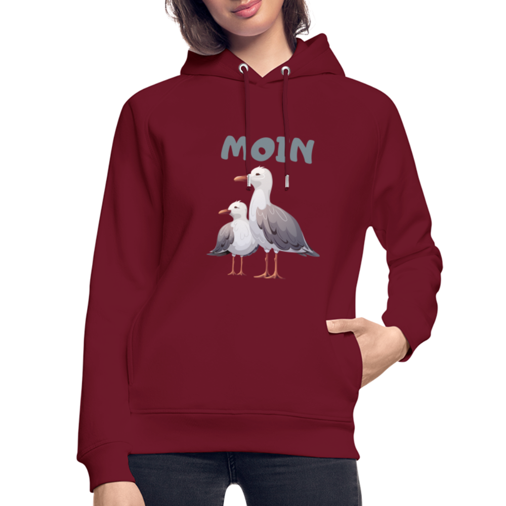 Unisex Bio-Hoodie von Stanley & Stella - Moin Möwen - Burgunderrot