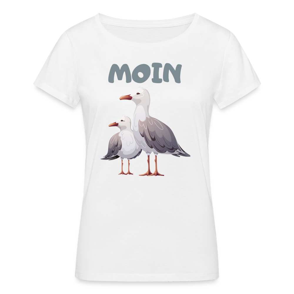 Frauen Bio-T-Shirt von Stanley & Stella - Moin Möwen - weiß