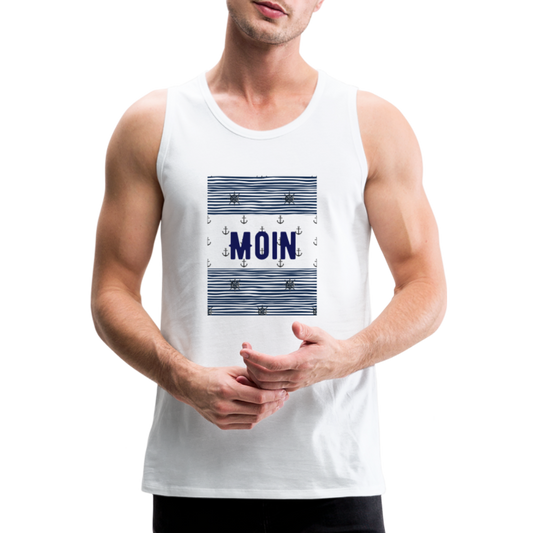 Männer Premium Tank Top - MOIN - weiß