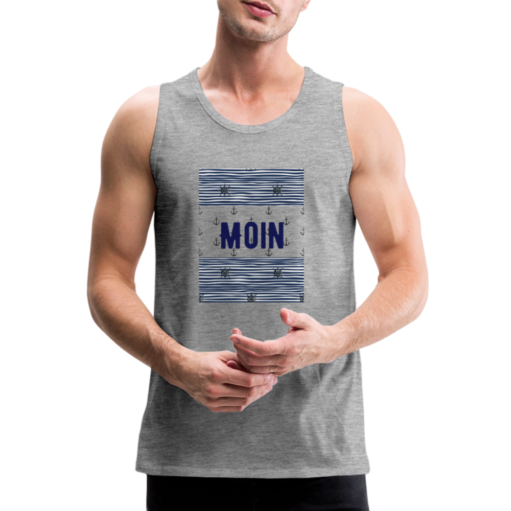 Männer Premium Tank Top - MOIN - Grau meliert