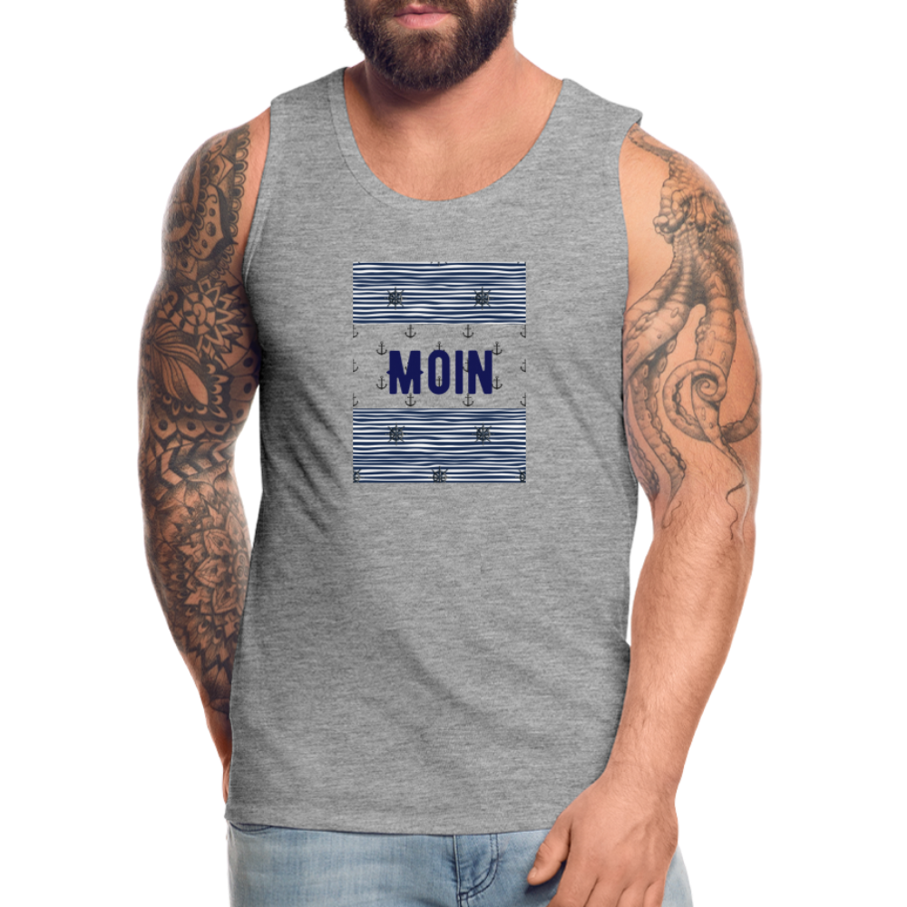 Männer Premium Tank Top - MOIN - Grau meliert