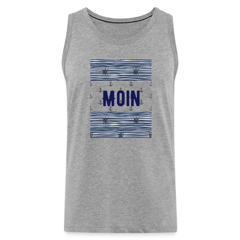 Männer Premium Tank Top - MOIN - Grau meliert