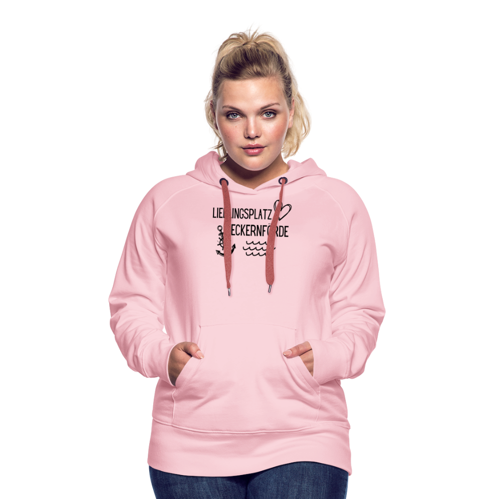 Frauen Premium Hoodie - Lieblingsplatz Eckernförde - Kristallrosa