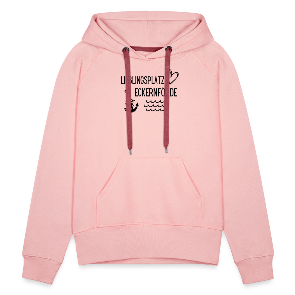 Frauen Premium Hoodie - Lieblingsplatz Eckernförde - Kristallrosa