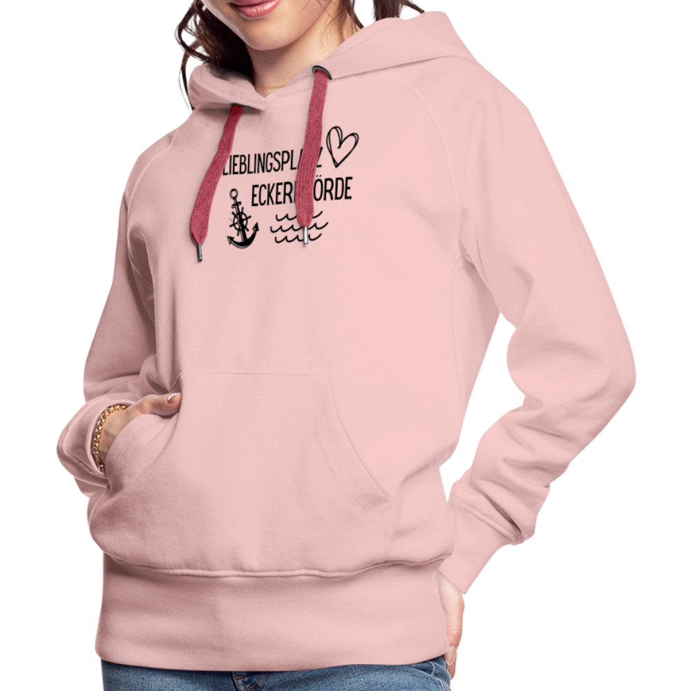 Frauen Premium Hoodie - Lieblingsplatz Eckernförde - Kristallrosa