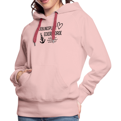 Frauen Premium Hoodie - Lieblingsplatz Eckernförde - Kristallrosa