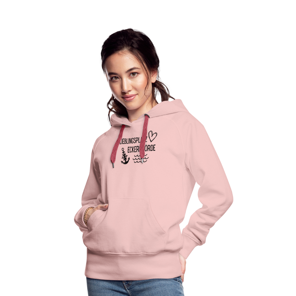 Frauen Premium Hoodie - Lieblingsplatz Eckernförde - Kristallrosa