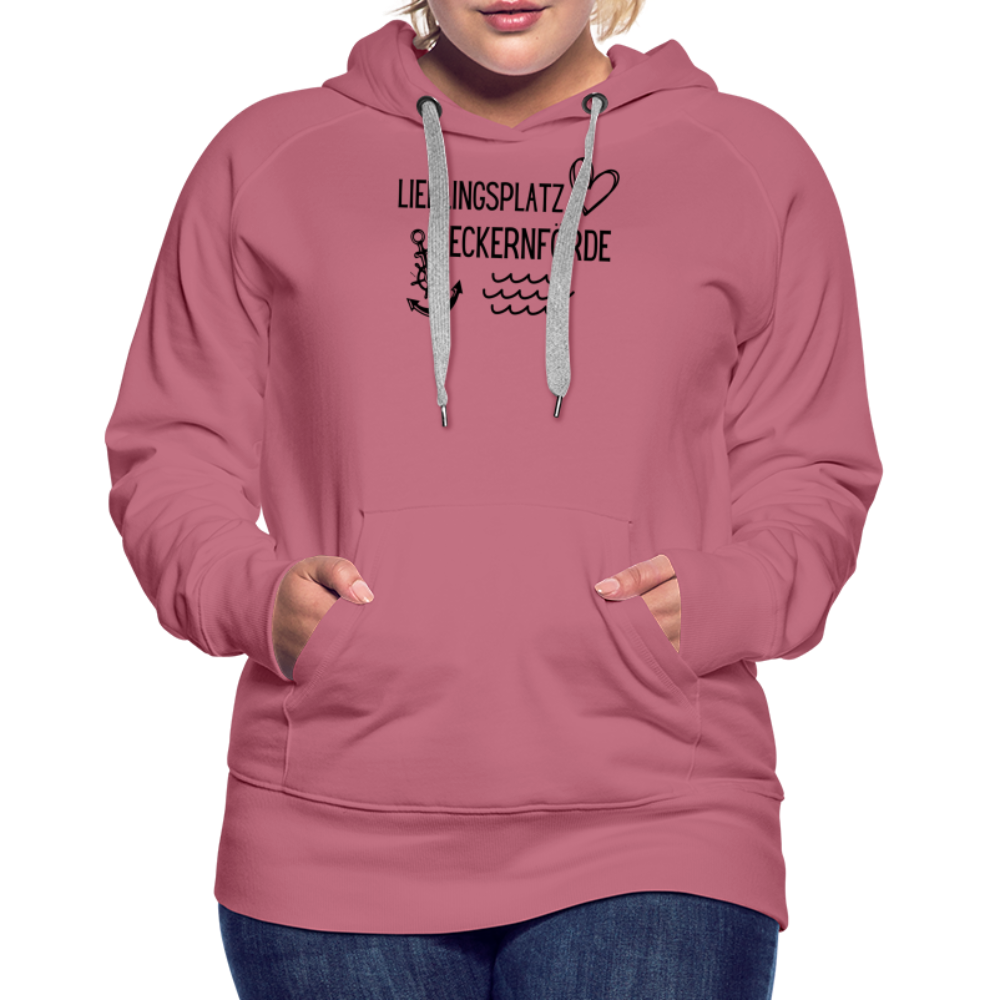 Frauen Premium Hoodie - Lieblingsplatz Eckernförde - Malve