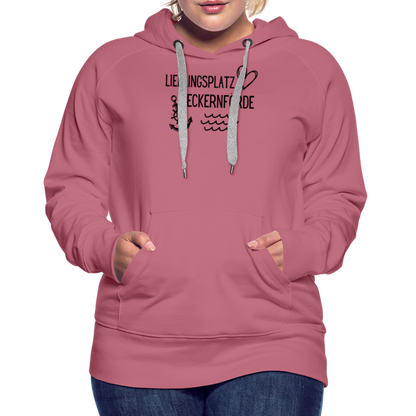 Frauen Premium Hoodie - Lieblingsplatz Eckernförde - Malve