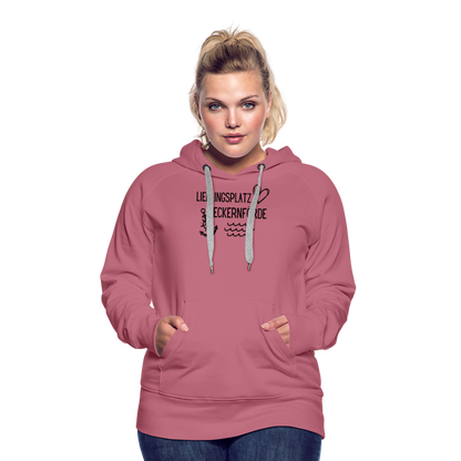 Frauen Premium Hoodie - Lieblingsplatz Eckernförde - Malve