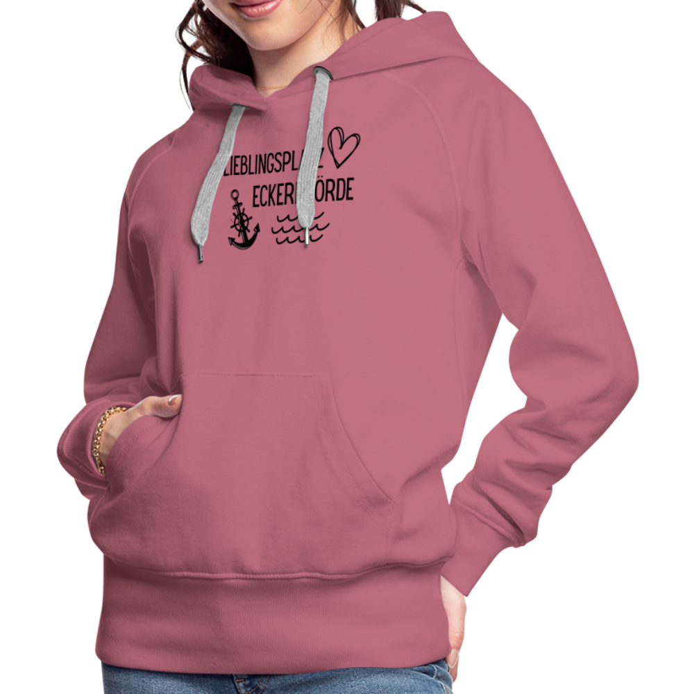 Frauen Premium Hoodie - Lieblingsplatz Eckernförde - Malve