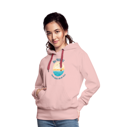 Frauen Premium Hoodie - Das Meer - Kristallrosa